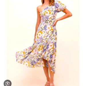 ASTR the Label, Santorini floral print midi dress, size small (US 4-6)
